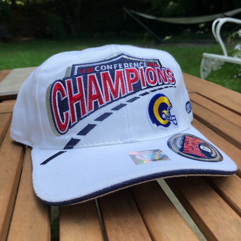 Vintage 1999 Rams Conference Champions Stapback